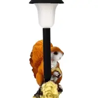 Садовая фигура - фонарь из полистоуна &laquo;Белка с орешком&raquo;, 24&times;16&times;24 см