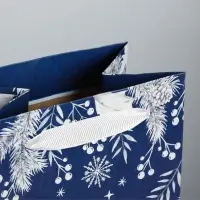 Пакет новогодний подарочный под бутылку Happy New Year!, 13&times;35&times;10 см