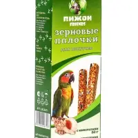 Зерновые палочки &laquo;Пижон&raquo; для птиц, с минералами, 2 шт., 80 г