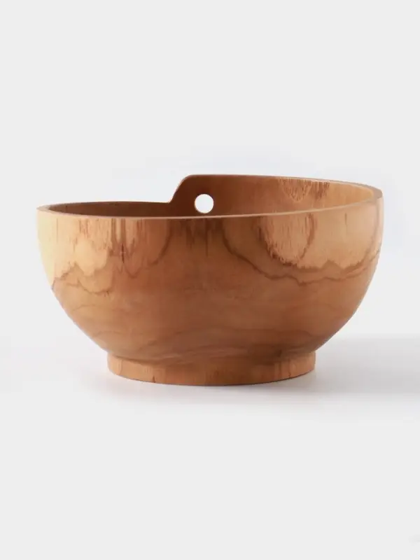 Салатник, 18&times;18&times;9 см, тиковое дерево