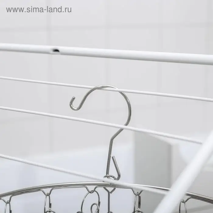 Сушилка для белья Доляна, 10 прищепок, 45&times;1&times;19 см