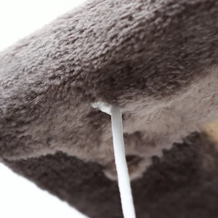 Когтеточка СТОЛБИК + ДУГА + ПЛОЩАДКА джут ковролин 35х30х56 Ø7 PerseiLine КД-26 микс