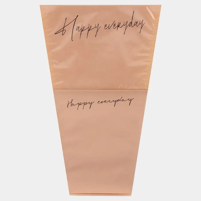 Пакет для цветов «Happy everyday», розовый, 28 х 13 х 44 см Пакет для цветов «Happy everyday», розовый, 28 х 13 х 44 см
