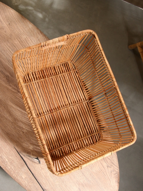 Корзина для белья, 51х38х25 см, ротанг