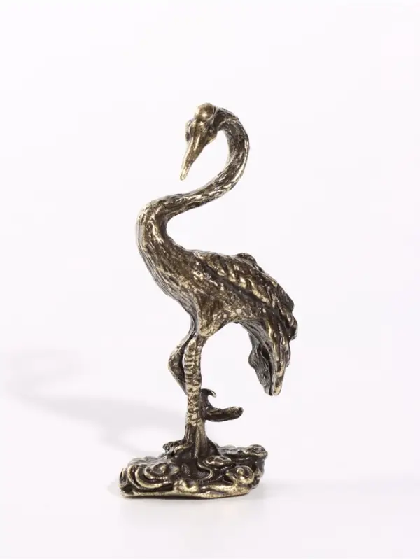 Фигурка декоративная &laquo;Журавль&raquo;, металл, 2.9&times;1.6&times;5.1 см