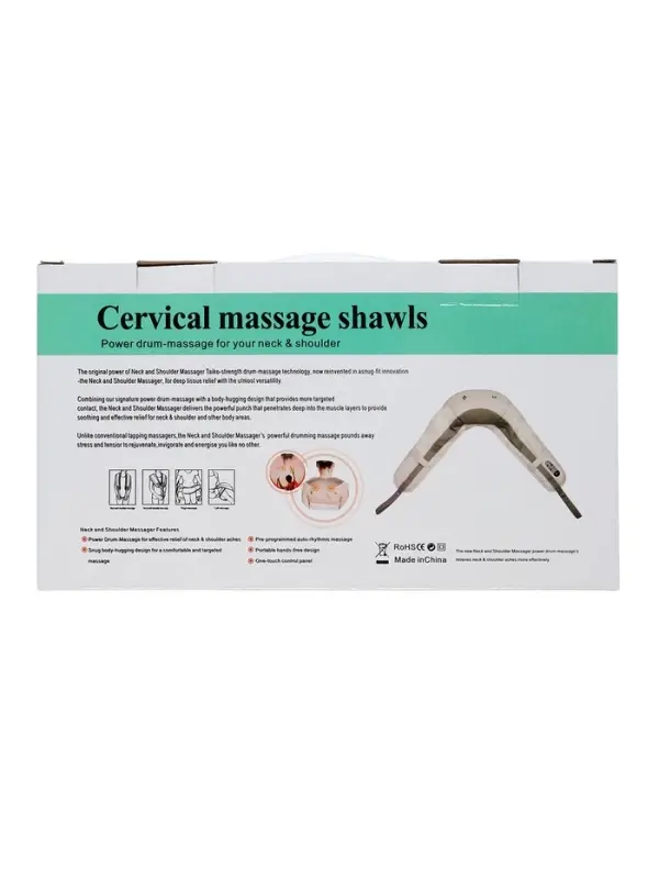 Массажёр для спины и шеи Luazon, наплечный, пульт, 99 режимов, 220 В Массажёр для спины и шеи Luazon, наплечный, пульт, 99 режимов, 220 В