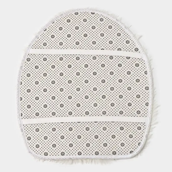 Коврики для ванной и туалета &laquo;Доляна. Плюшевый&raquo;, 3 шт., 80&times;50 см, 40&times;50 см, 40&times;35 см, белые