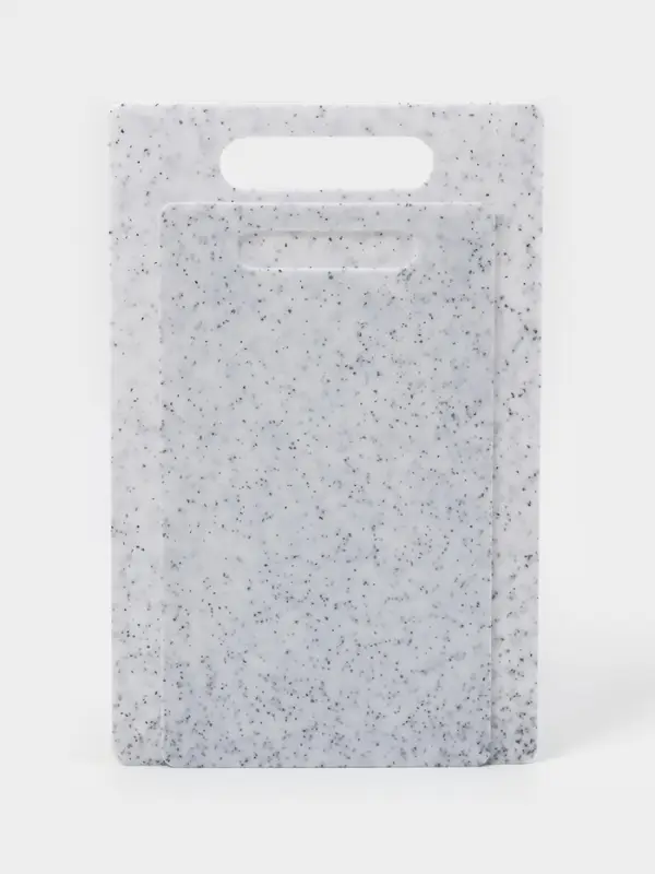 Доски разделочные, набор 2 шт., 24×14 см, 28×18 см, пластик, прозрачный