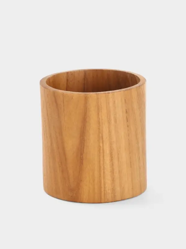 Стакан, 8&times;8&times;8 см, тиковое дерево