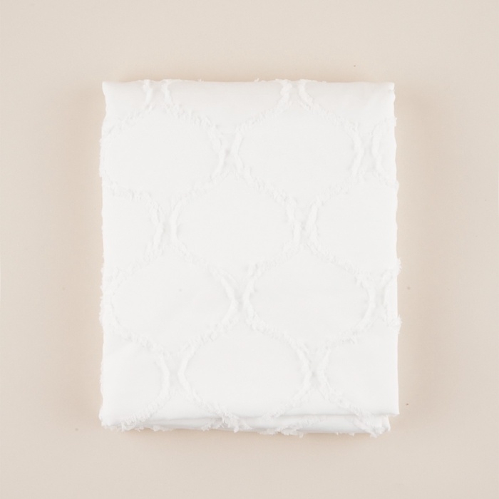 Штора для ванной двойная «Ла Каса», с люверсами, 200×200 см, полиэстер, полиэтилен, белая Штора для ванной двойная «Ла Каса», с люверсами, 200×200 см, полиэстер, полиэтилен, белая