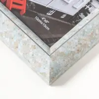 Фоторамка пластик 10х15 см "Марокканская мозаика" оттенки голубого 19,8х15х2 см