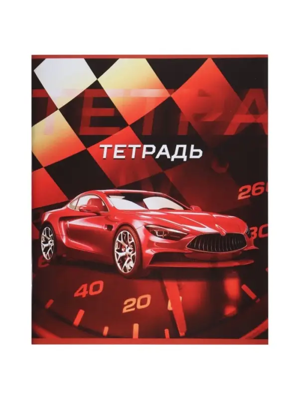 Тетради 48 листов в клетку, Calligrata &laquo;Авто&raquo;, серые листы, 5 штук
