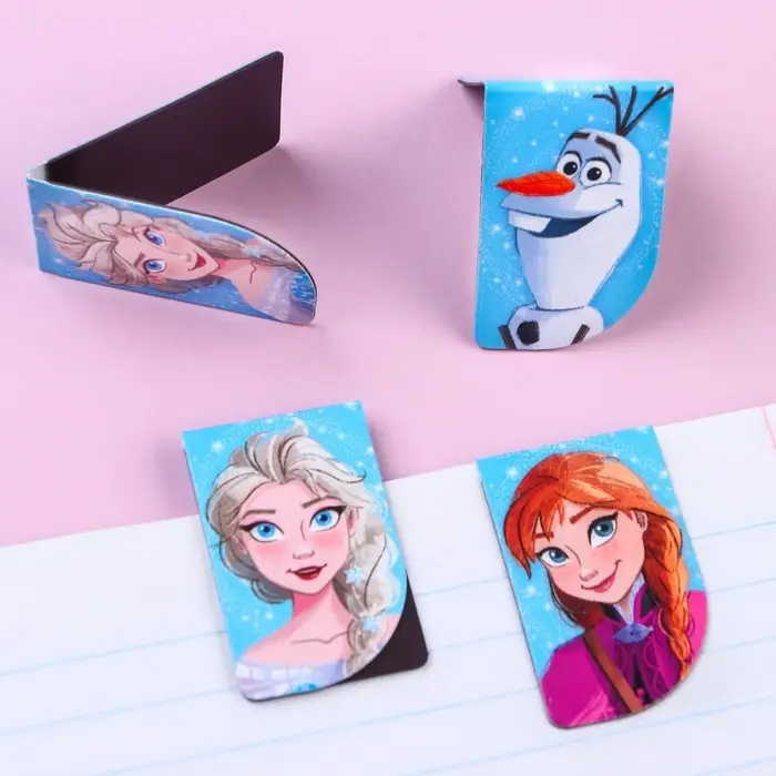 Магнитные закладки для книг, 4 шт. на открытке «Самой красивой!», Холодное сердце Магнитные закладки для книг, 4 шт. на открытке «Самой красивой!», Холодное сердце