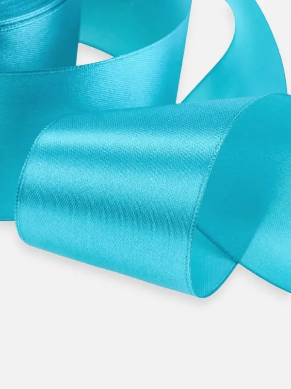 Лента атласная, 50 мм, 23±1 м, голубая №47 Лента атласная, 50 мм, 23±1 м, голубая №47