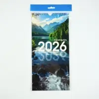 Календарь на ригеле «Природа 2026» 16.5×34 см