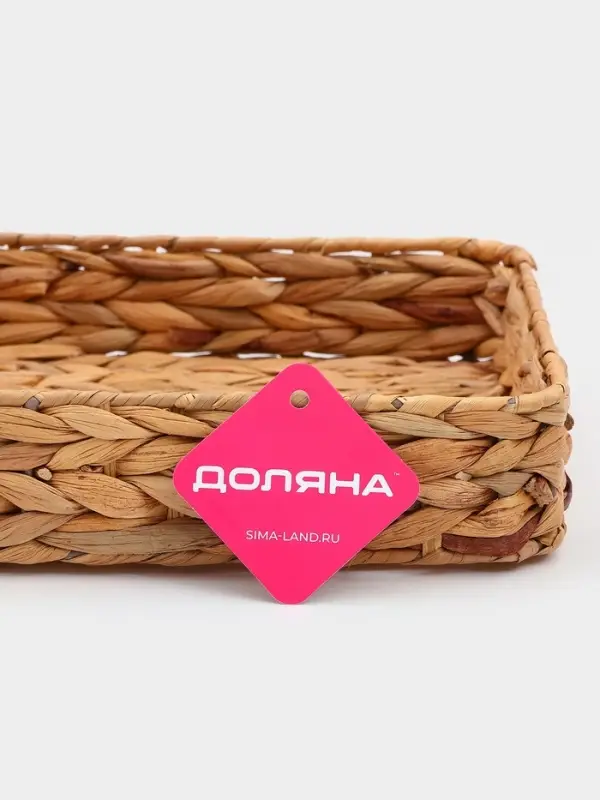 Корзинка для подачи Доляна &laquo;Камыш&raquo;, 36&times;28&times;6 см, из соломы