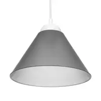 Плафон отдельный «Конус», Е27, дымчатый, 25×25×15 см