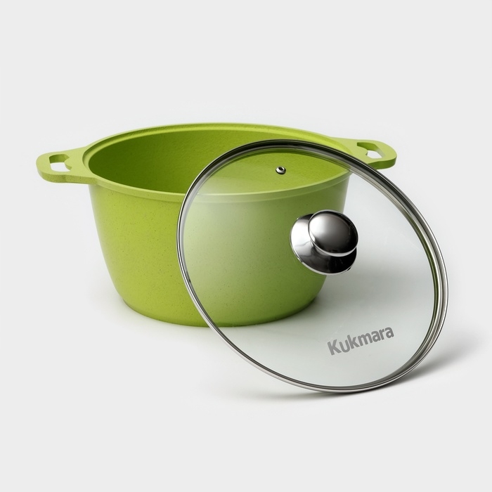 Кастрюля Trendy style, 6 л, антипригарное покрытие, цвет зелёный Кастрюля Trendy style, 6 л, антипригарное покрытие, цвет зелёный