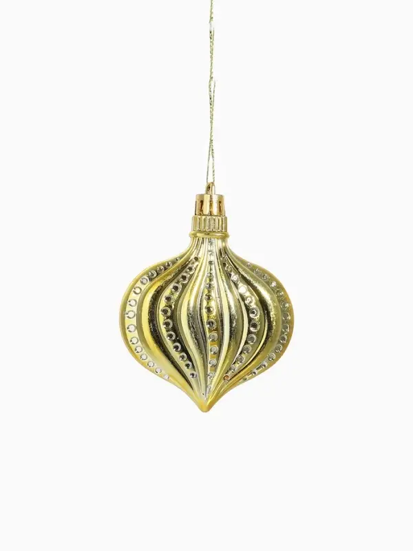 Набор украшений пластик 16 шт Набор украшений пластик 16 шт "Ярмарка волшебства" 8 см, золото