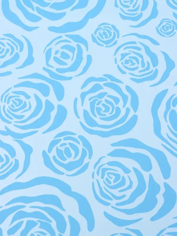 Пленка для цветов, "Цветы", голубая, 57х57 см