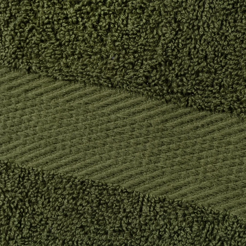 Набор полотенец махровых бордюр 440 г/м2, 50х90 оливковый, 10шт