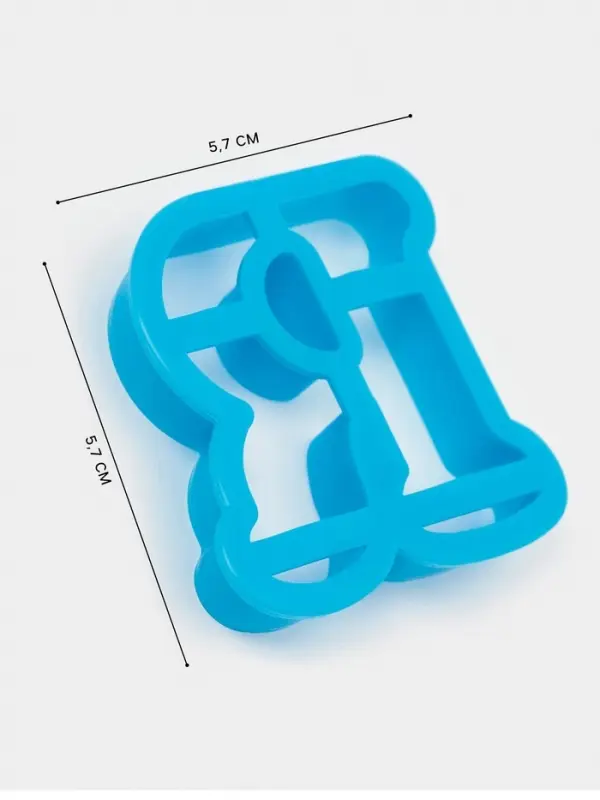 Формы для печенья &laquo;Русский алфавит&raquo;, 30 шт., пластик, голубые