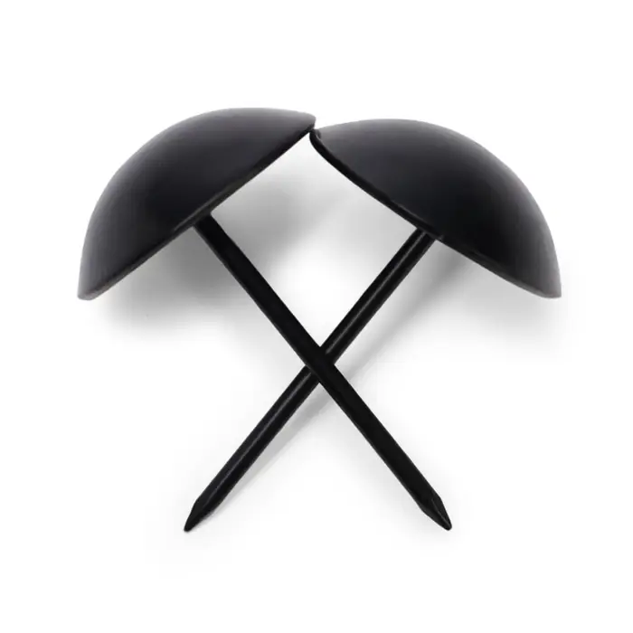 Гвозди ТУНДРА, декоративные, обивочные, 25&times;39 мм, черный, 100 шт.