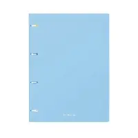 Тетрадь на кольцах ErichKrause. Pastel А4, 80 листов, в клетку, пластиковая обложка, блок офсет, 100% белизна, МИКС