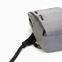 Рюкзак городской на молнии, с USB, 4 кармана, размер 30&times;12&times;43 см, серый