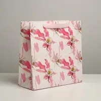 Пакет подарочный ламинированный квадратный, упаковка, &laquo;Present for you&raquo;, 30&times;30&times;12 см