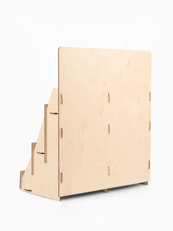 Подставка под открытки 6 ячеек по 16.2 см, 34.5&times;18.5&times;38.5 см, толщина 3 мм, цвет бежевый