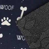 Коврик придверный Доляна &laquo;Корги&raquo;, влаговпитывающий, без окантовки, 39&times;59 см, чёрный