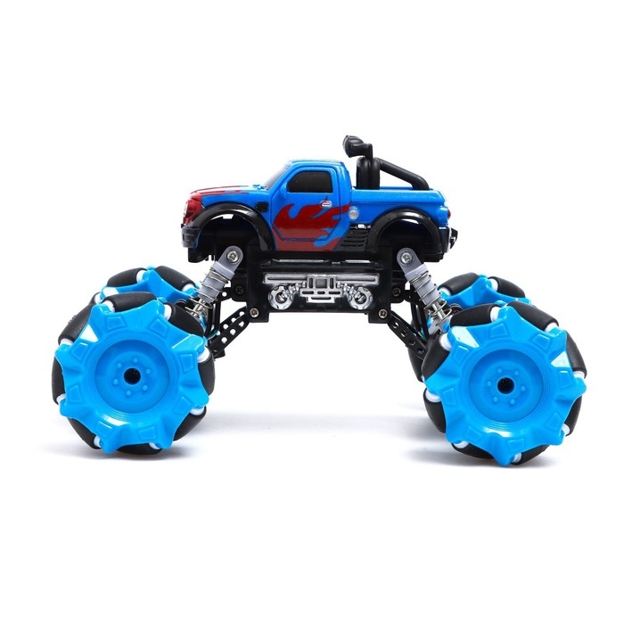 Джип радиоуправляемый DRIFT, 4WD, дрифт, работает от аккумулятора, цвет синий Джип радиоуправляемый DRIFT, 4WD, дрифт, работает от аккумулятора, цвет синий