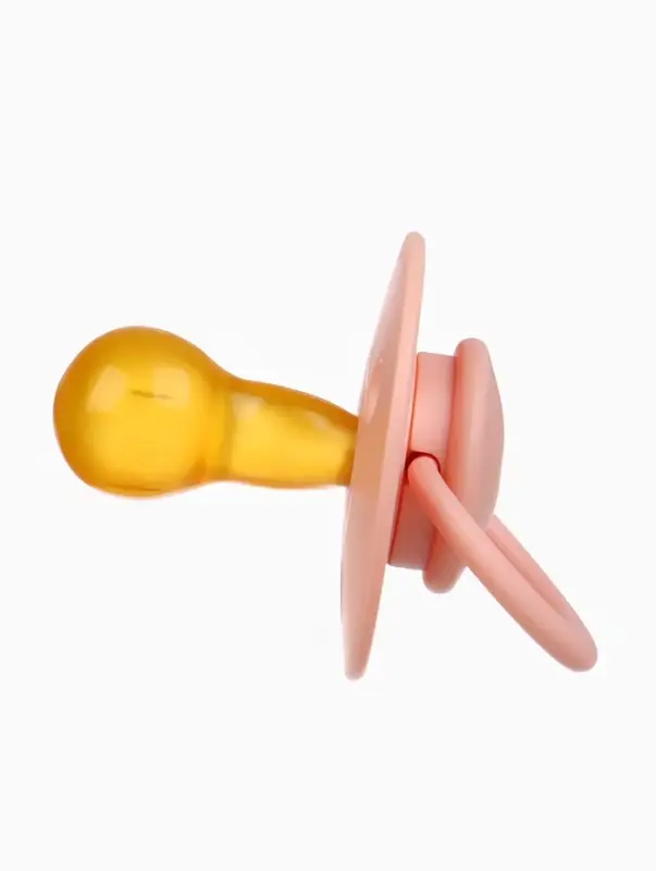 Соски-пустышки, от 6 мес., латекс, классические, в контейнере, набор из 2 шт., нюд/персиковый, M&B