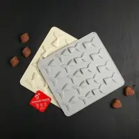 Форма для шоколада Доляна &laquo;Хвост&raquo;, силикон, 25&times;22.5&times;0.4 см, 18 ячеек (5.3&times;4 см), МИКС