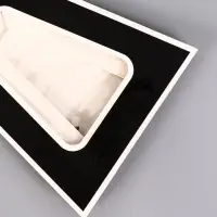 Пакет - переноска для цветов 10&times;10&times;20&times;18 см, чёрный с каймой