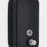 Диспенсер для жидкого мыла Stölz, механический, 800 мл, нержавеющая сталь, чёрный Диспенсер для жидкого мыла Stölz, механический, 800 мл, нержавеющая сталь, чёрный