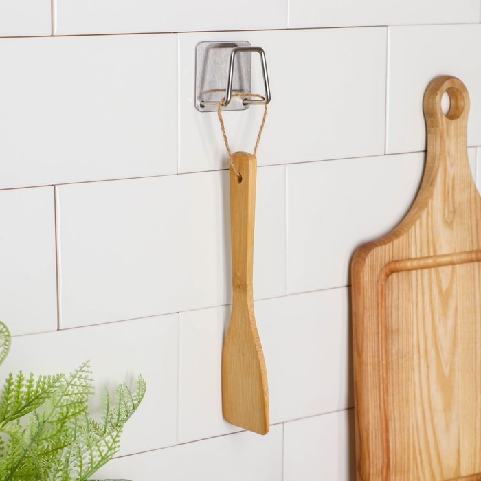 Держатель универсальный на липучке Доляна, цвет хром Держатель универсальный на липучке Доляна, цвет хром