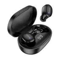 Наушники беспроводные Hoco E11, TWS, вакуумные, Bluetooth 5.1, 40/300 мАч, шумоподавление, чёрные