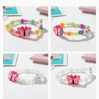 Браслет детский &laquo;Выбражулька. Бабочка с цветочком&raquo;, d=5 см, МИКС