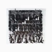 Панель с пайетками для фотозоны, квадратные, 30&times;30 см, чёрная
