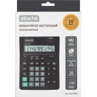Калькулятор настольный&nbsp; Attache SDC-664S 16-разрядный черный 206х158х33мм