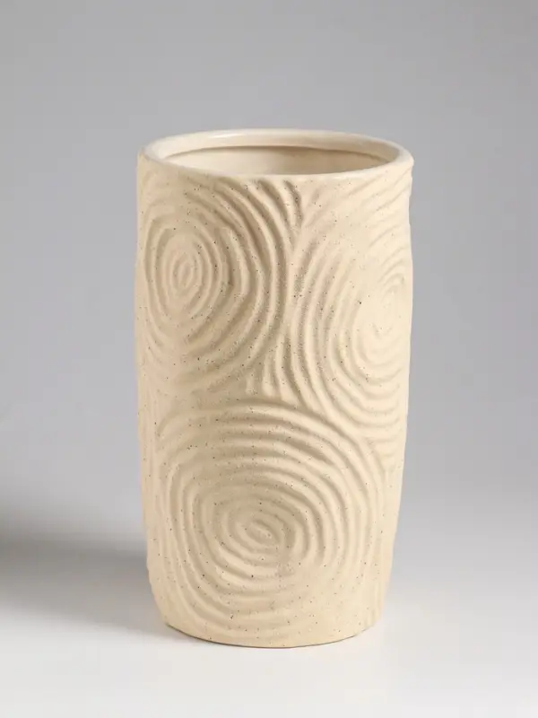 Ваза настольная керамика Ваза настольная керамика "Гуидо" 23х13 см, белый