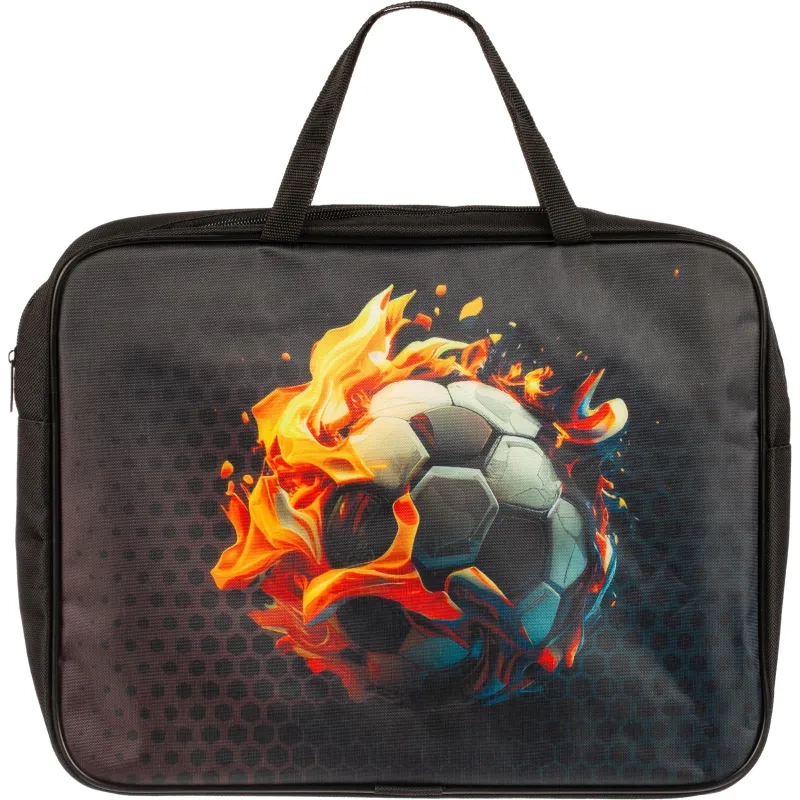 Папка для тетрадей школьн.А4 с ручк+ тверд.дно,ШИРОКАЯ ПШ-11,ОГНЕННЫЕ ИГРЫ