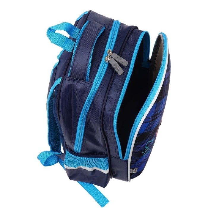 Рюкзак каркасный школьный, 39 х 30 х 14 см, Calligrata "Собачка"