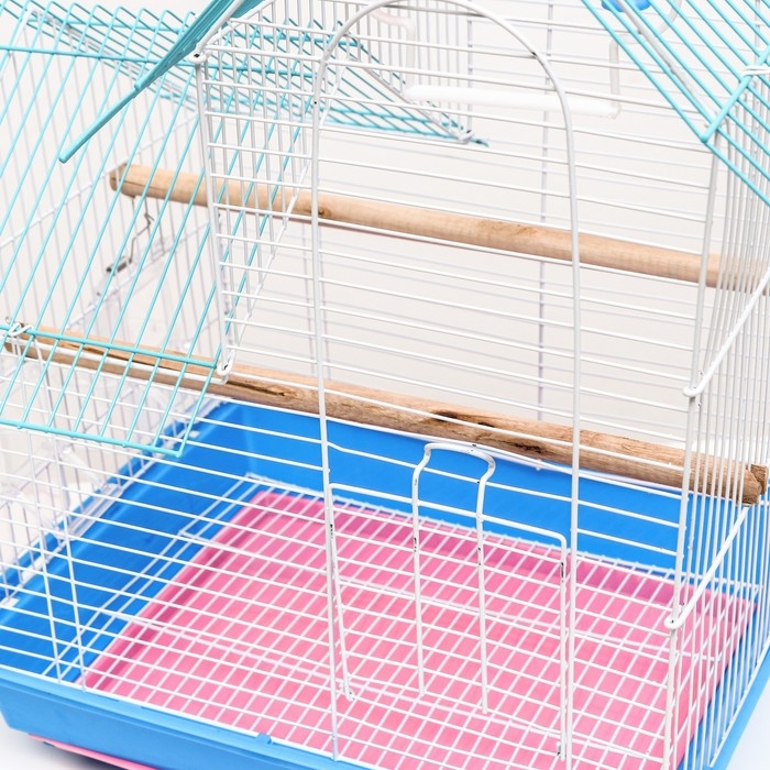 Клетка для птиц укомплектованная Bd-2/5h, 34 х 27 х 47 см, синяя Клетка для птиц укомплектованная Bd-2/5h, 34 х 27 х 47 см, синяя