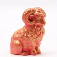Фигурка декоративная &laquo;Баран с бантом&raquo;, 7&times;4&times;4 см, красная