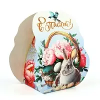 Коробочка подарочная для яйца &laquo;С пасхой&raquo;, 25&times;30 см.