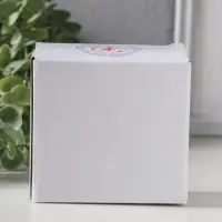 Сувенир полистоун "Зайчик в голубых шортиках на лямках, с морковкой" 5х3х9,5 см