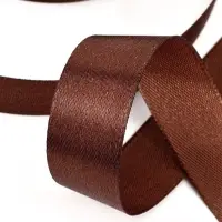 Лента атласная, 20 мм, 23&plusmn;1 м, коричневая